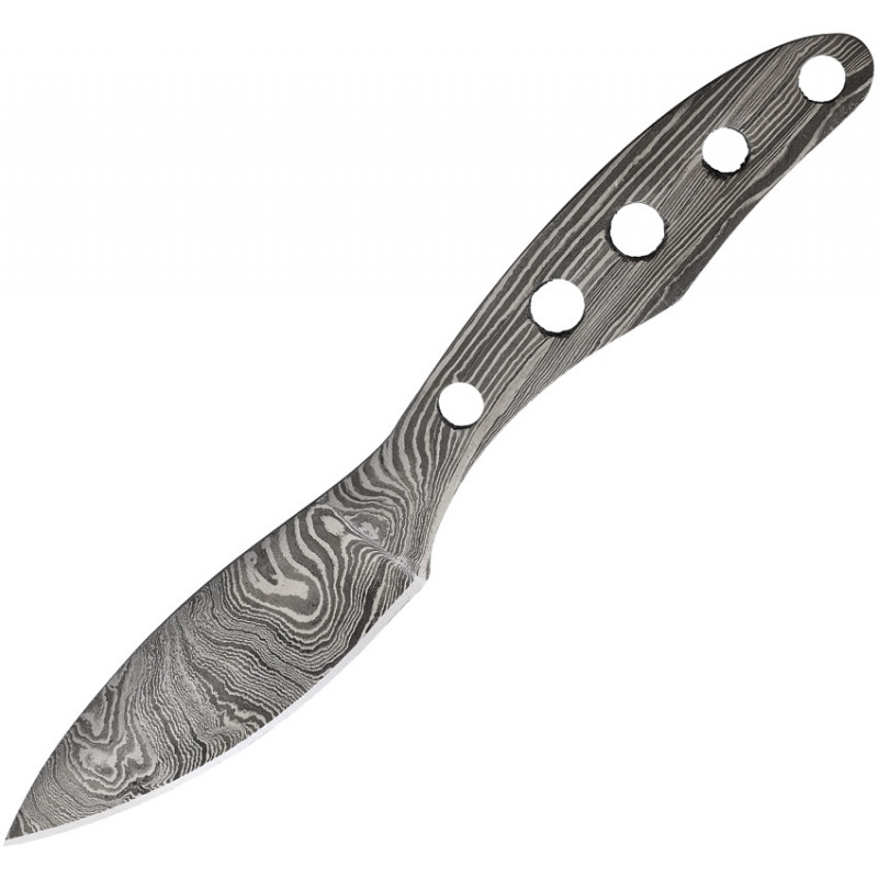 Damascus Knife Blade w/ Guard