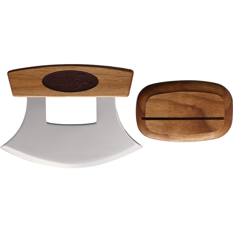 Ulu Birchwood Leather Inlay