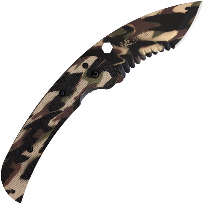 Large Tactical Linerlock Camo