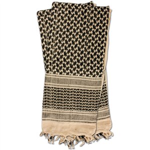 Shemagh Head Wrap Khaki/BLK