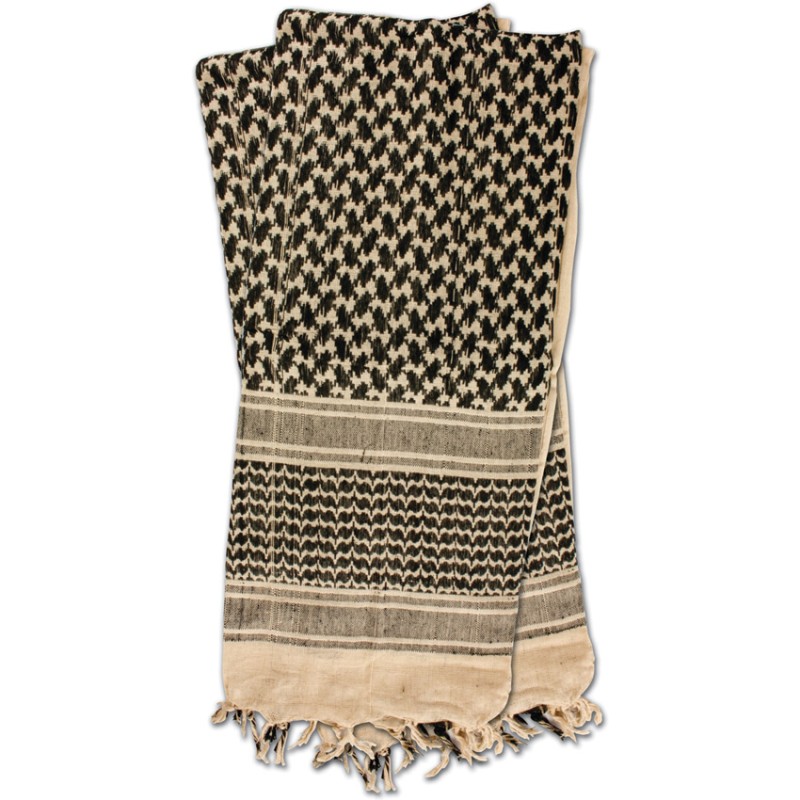 Shemagh Head Wrap Khaki/BLK