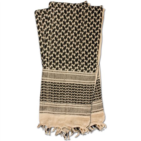 Shemagh Head Wrap Khaki/BLK
