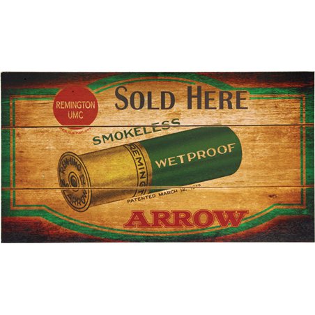 Arrow Sold Here Wood Sign