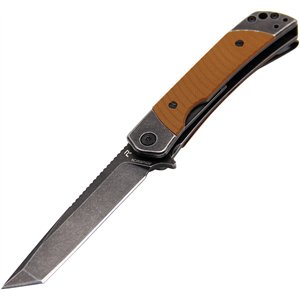 Duo Linerlock Tanto Brown