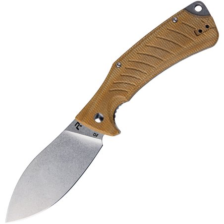 Ness Linerlock Brown Micarta