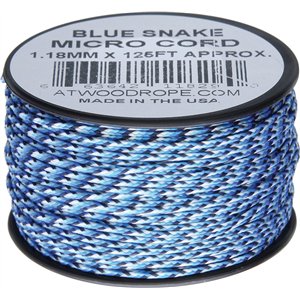 Micro Cord 125ft Blue Snake