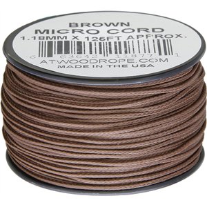 Micro Cord 125ft Brown
