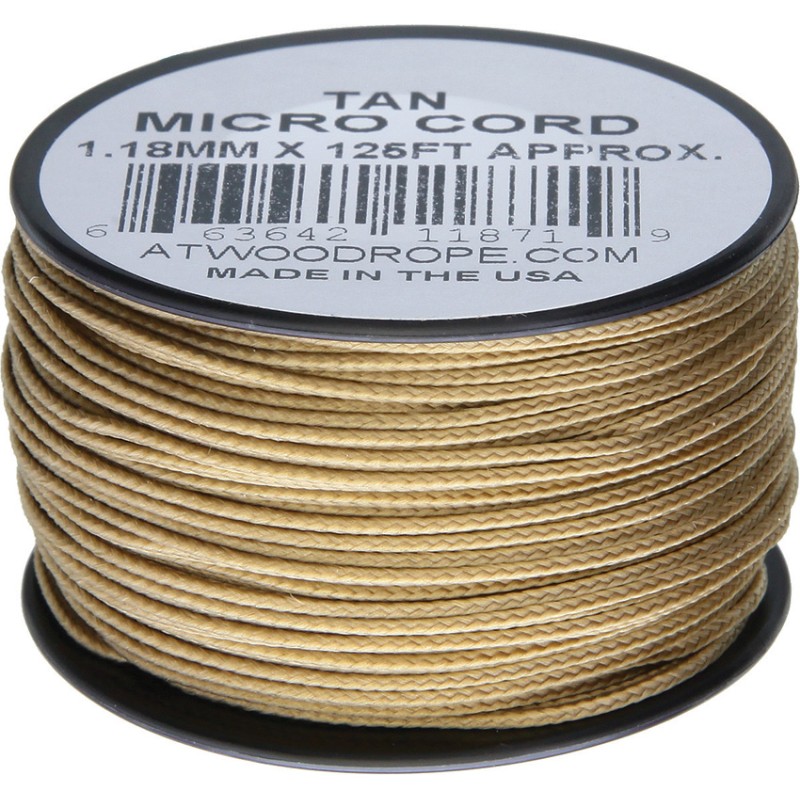 Micro Cord 125ft Tan