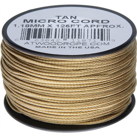 Micro Cord 125ft Tan