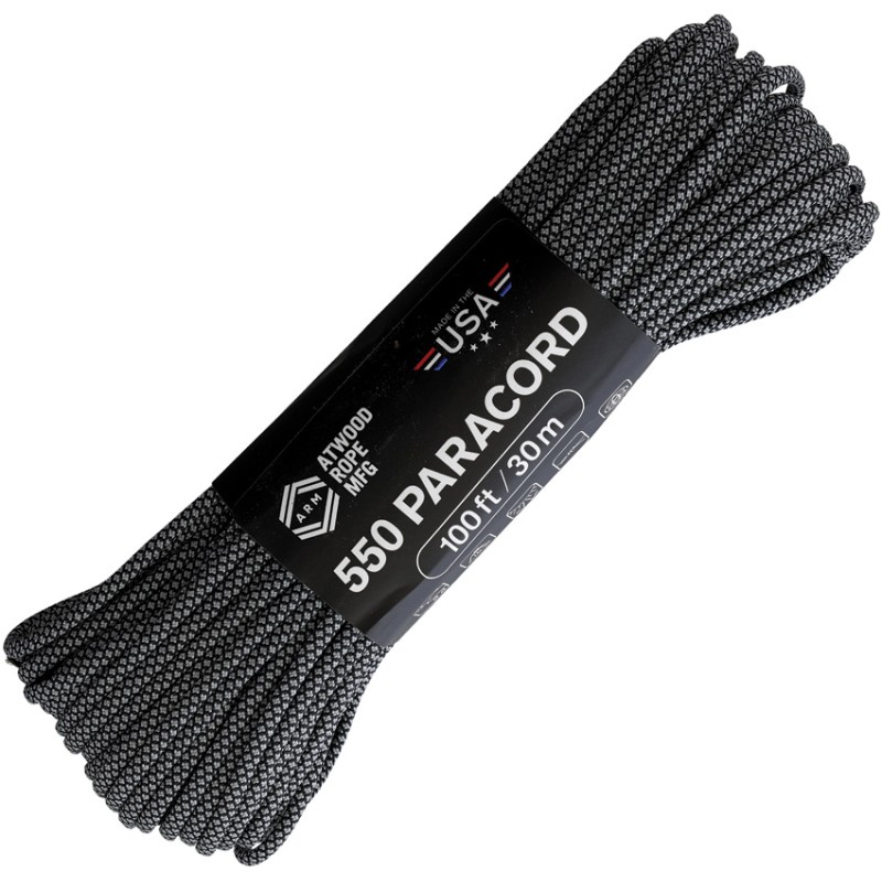 Parachute Cord Diamond Blk/Gry