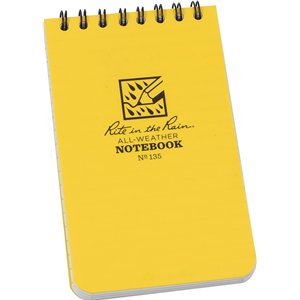 Top Spiral Yellow Notebook 3x5