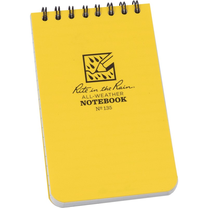 Top Spiral Yellow Notebook 3x5