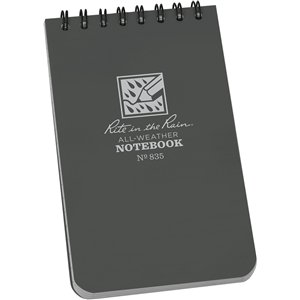 Top Spiral Notebook 3x5 Gray