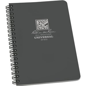 Side Spiral Notebook Gray