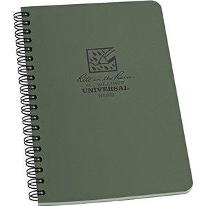 Side Spiral Notebook Green