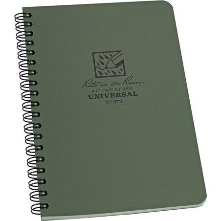 Side Spiral Notebook Green