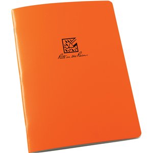 Large Stapled Notebook Orange