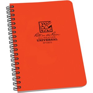 Side Spiral Notebook Orange