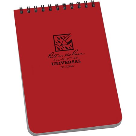 Top Spiral Red Notebook 4x6