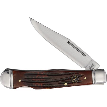 Lockback Trapper Brown Bone