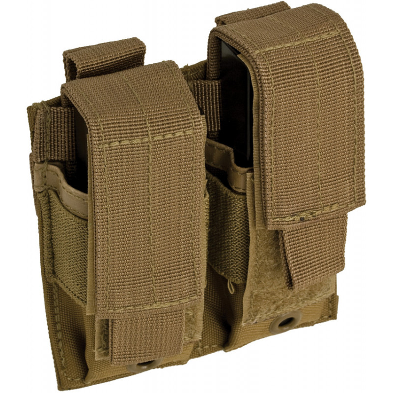 Double Pistol Mag Pouch Coyote