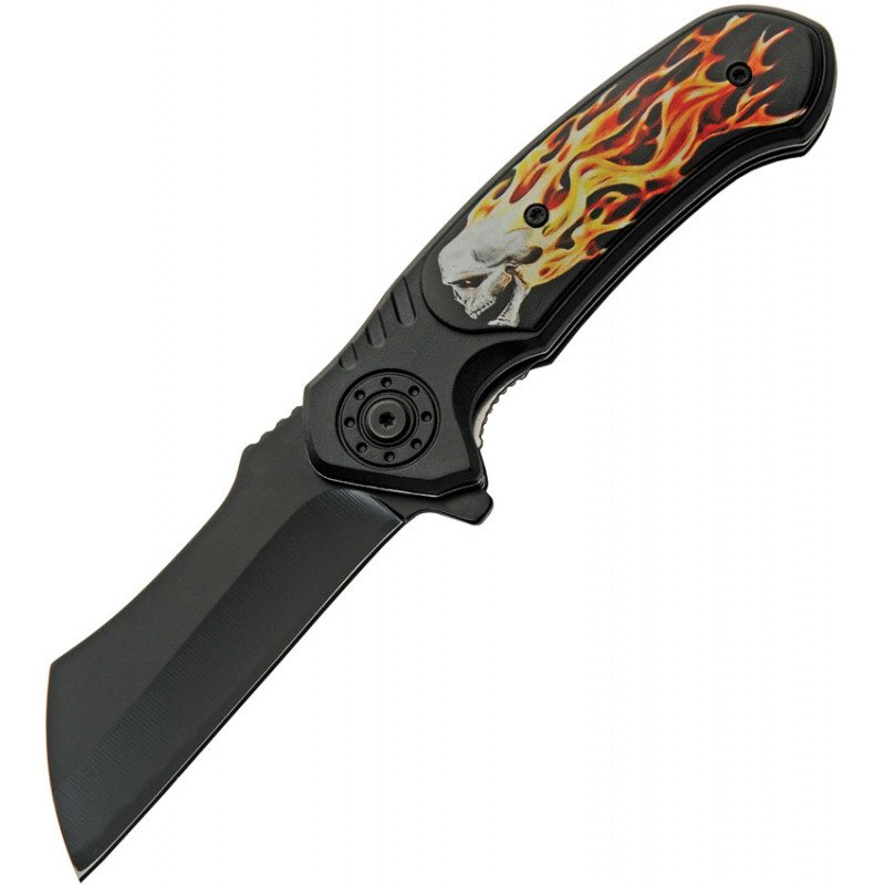 Flaming Skull Linerlock