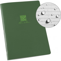 Large Stapled Notebook Green