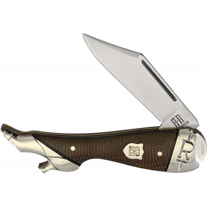 Leg Knife Brown Burlap