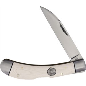 Lockback White Micarta