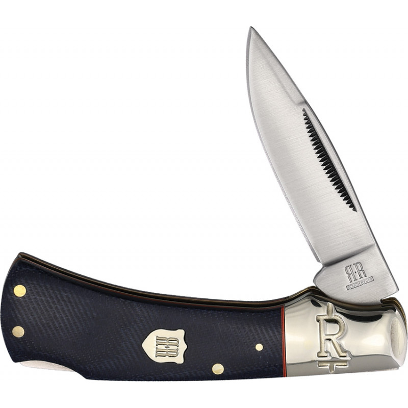 Lockback Denim Micarta