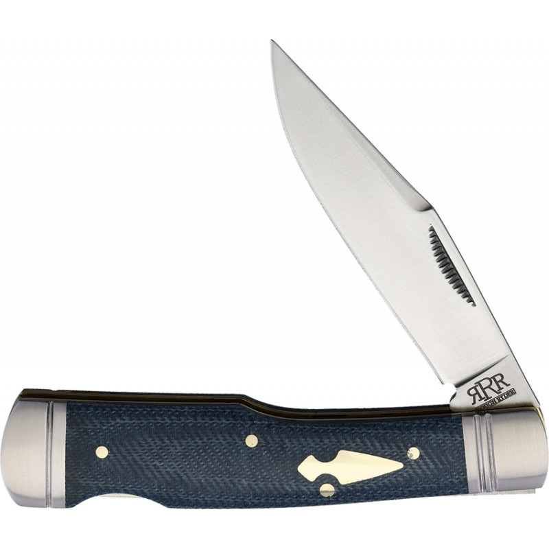 Lockback Denim Micarta