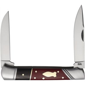 Red Micarta 2 Blade Folder