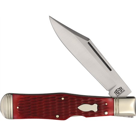 Large Coke Bottle Red Jigged