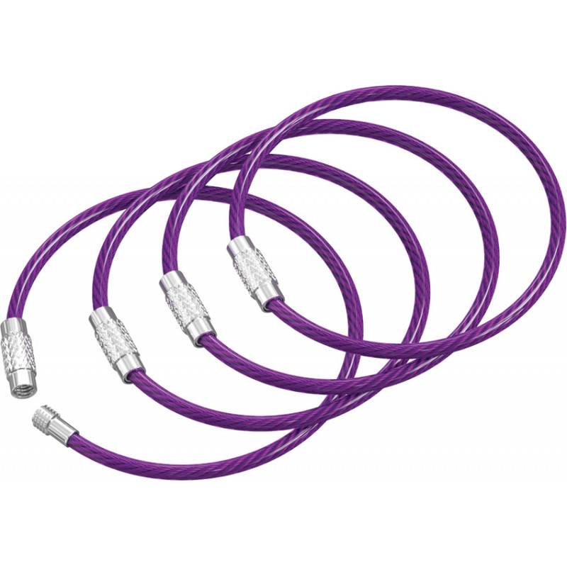 Twist Lock Cable Ring Purple