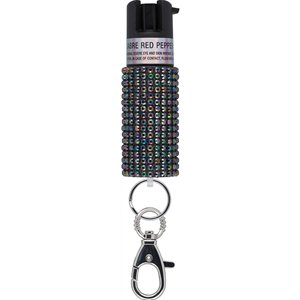Jewel Design Pepper Spray Blk
