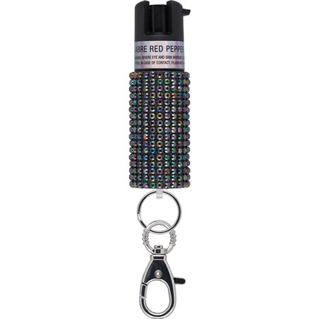 Jewel Design Pepper Spray Blk