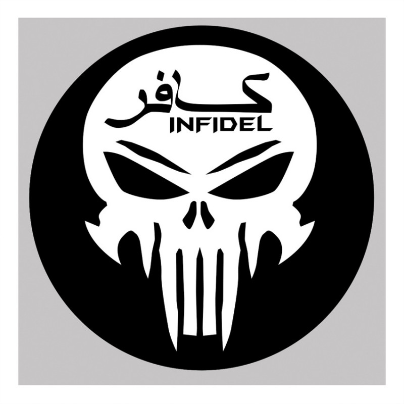 Sticker Infidel Skull