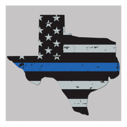 Sticker Thin Blue Line Texas