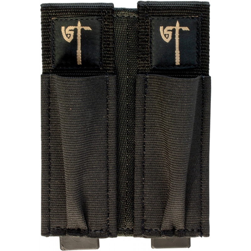 Double Pistol Mag Pouch Blk