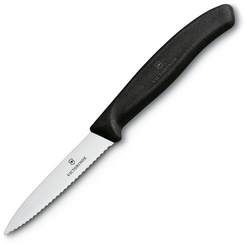 Paring Knife Black Serrated