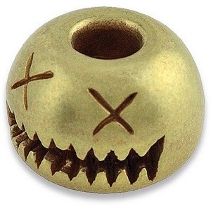 Smiley Bead Brass