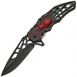 Web Skull Linerlock A/O Red