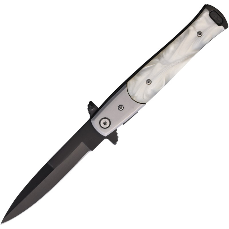 Stiletto Style Linerlock Pearl