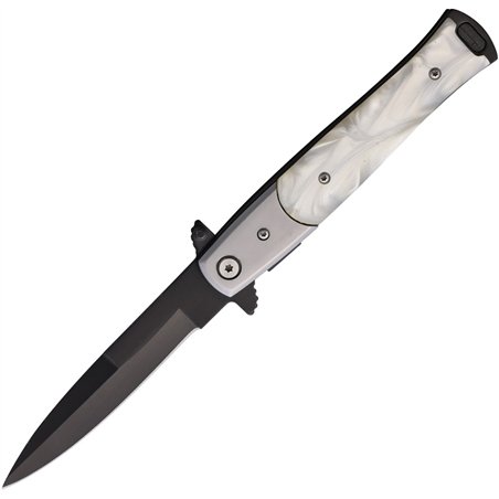 Stiletto Style Linerlock Pearl