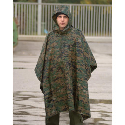 Digital WL Camo Ripstop Poncho