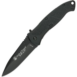 Large Black SWAT Linerlock A/O