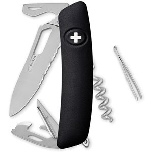 SH03 Swiss Pocket Knife Black