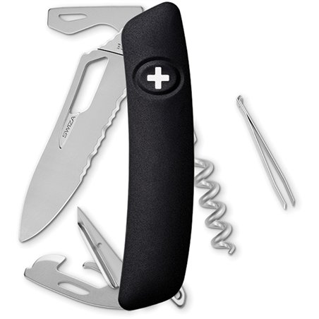 SH03 Swiss Pocket Knife Black