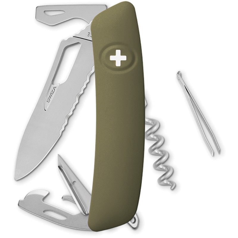 SH03 Swiss Pocket Knife Olive