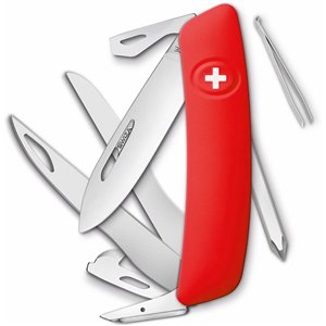 D08 Swiss Pocket Knife Red